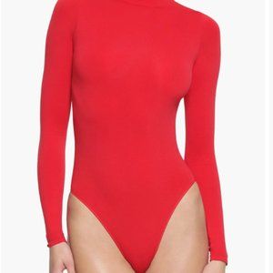 SKIMS Essential Mock Neck Long Sleeve Bodysuit